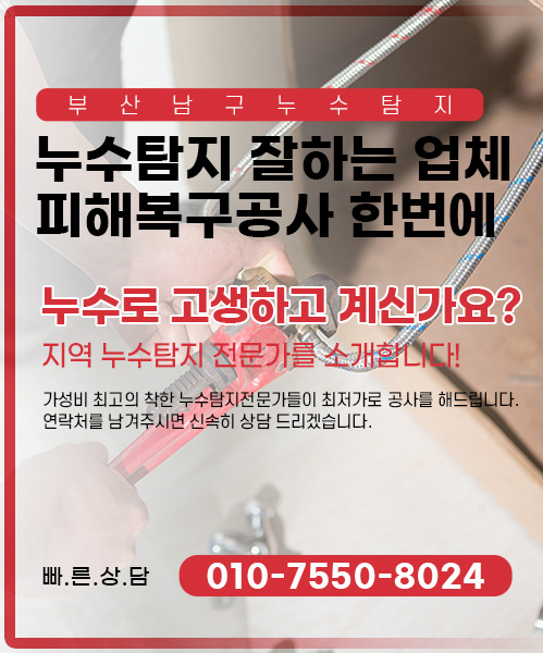 누수탐지 잘하는 업체 피해복구공사 한번에 모바일 비주얼 0